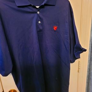Gorgeous Deep Blue Polo Golf Shirt